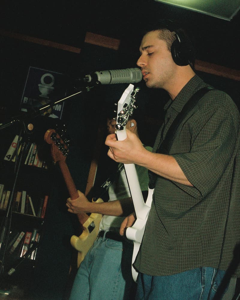Cale Ochitwa performing at Green Auto Studios